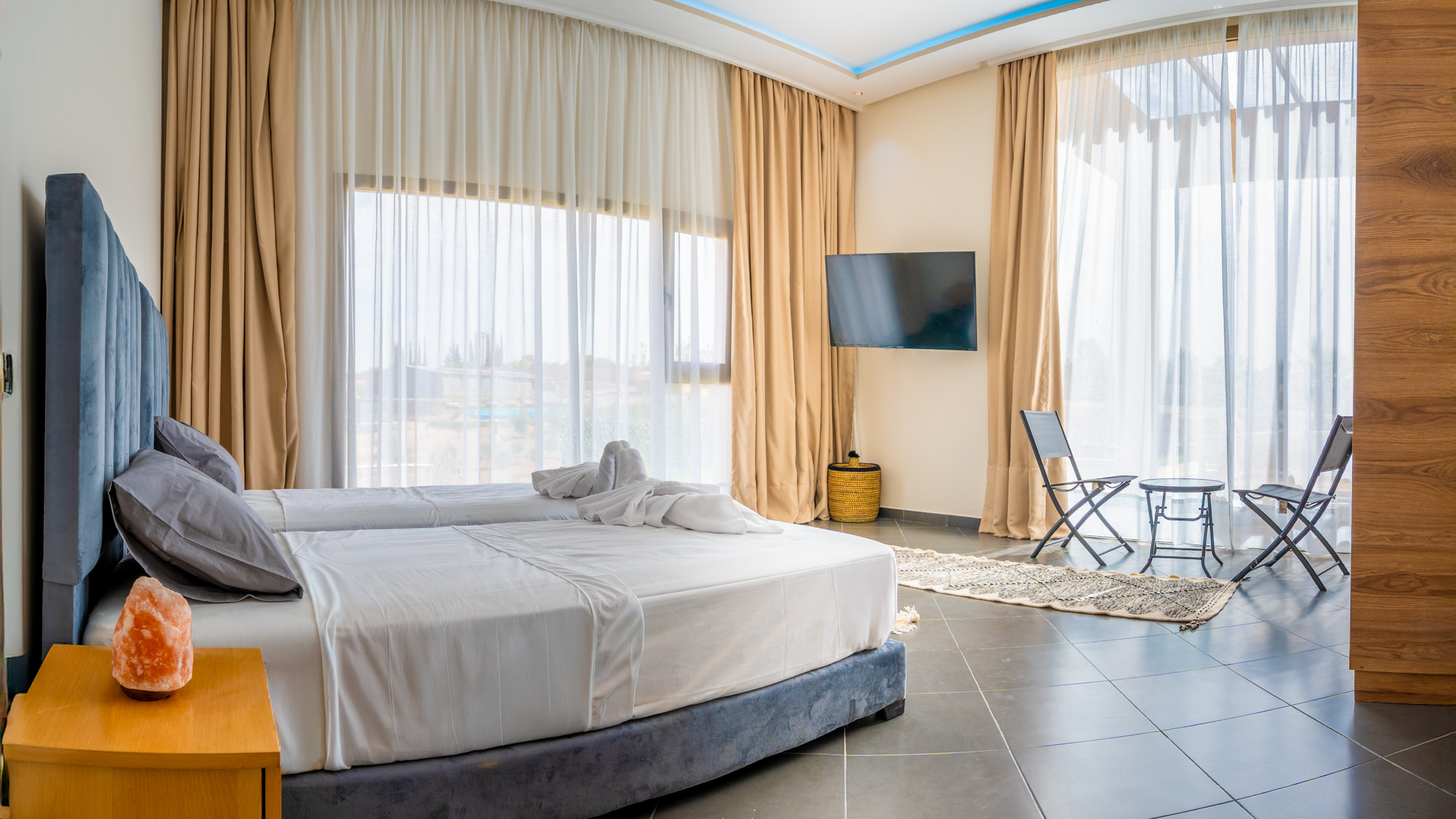 Second angle of the main villa room at Life Resort Marrakech