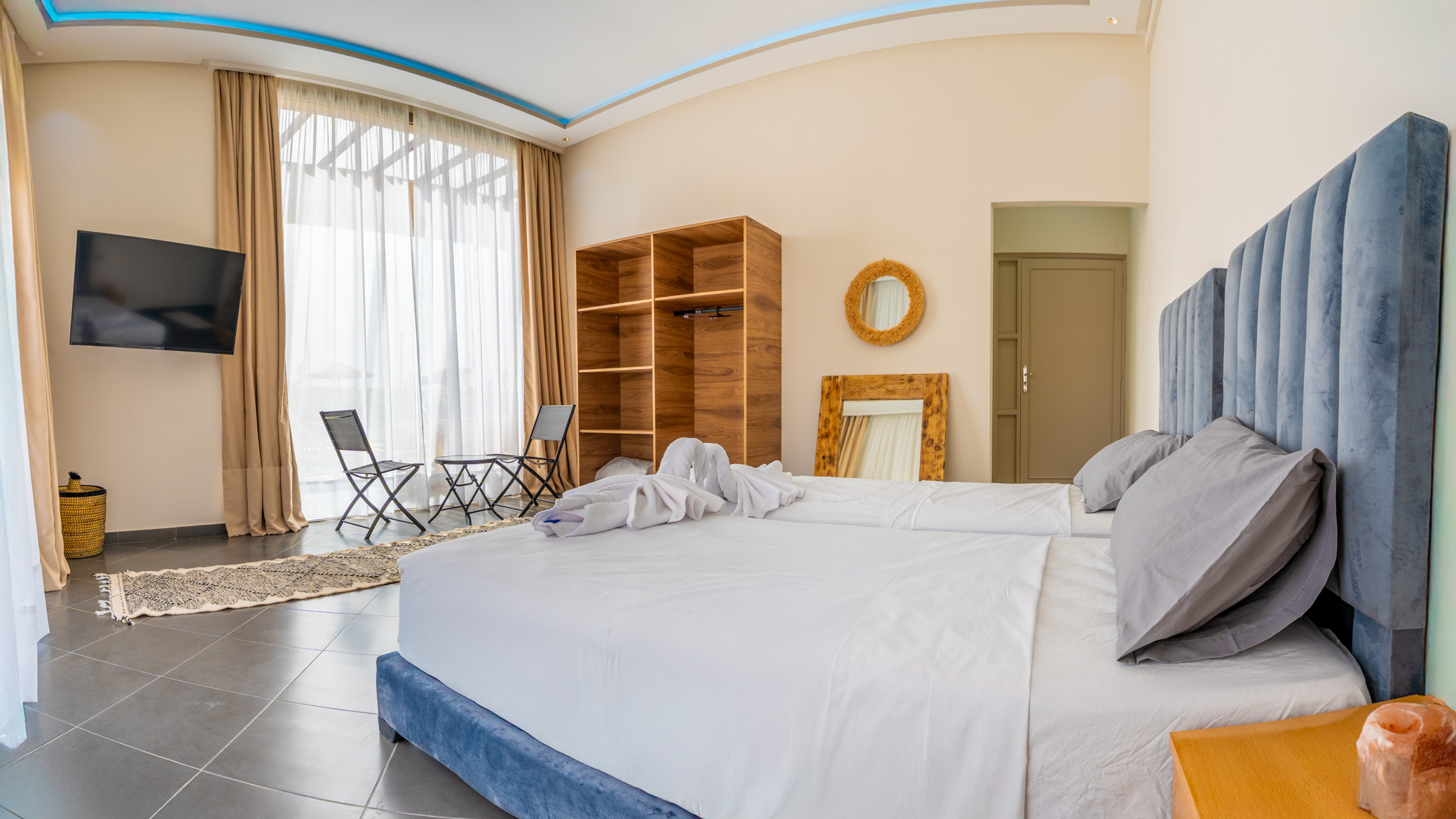 Third angle of the main villa room at Life Resort Marrakech