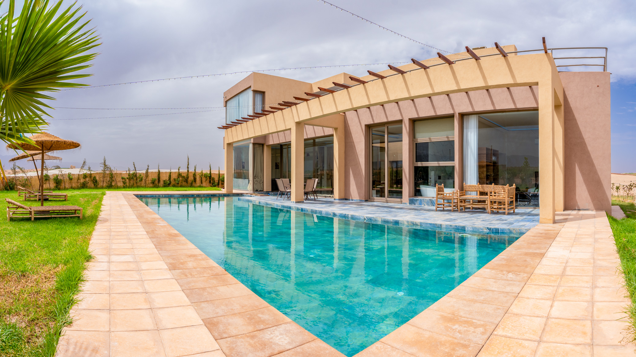 Open resort space and peaceful Marrakech atmosphere at Life Resort